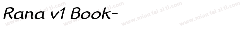 Rana v1 Book字体转换